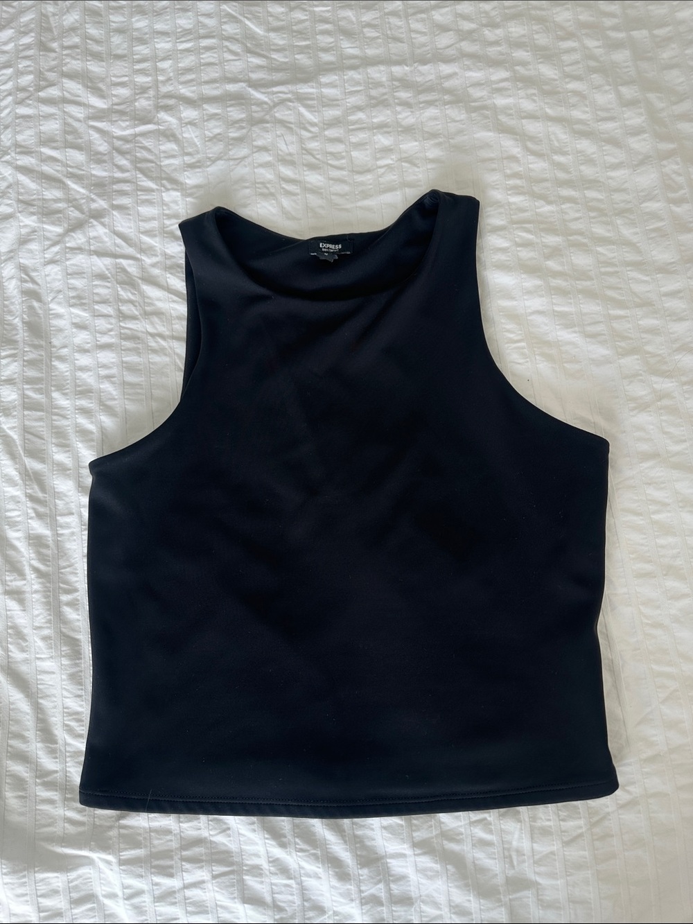 Express Body Contour High Compression High Neck Cropped Tank